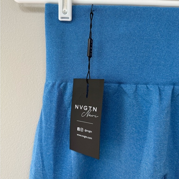 NWT NVGTN Ocean Blue Contour Seamless Leggings - Picture 6 of 8